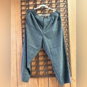 Madewell Plaid Flannel Track Trousers